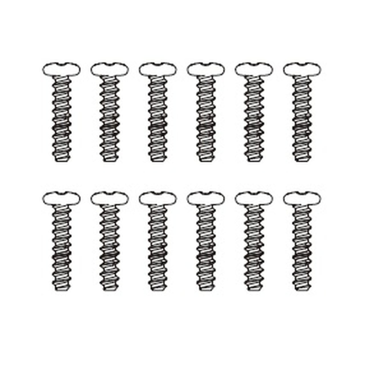 MJX Round head flat tail screws (12PCS)