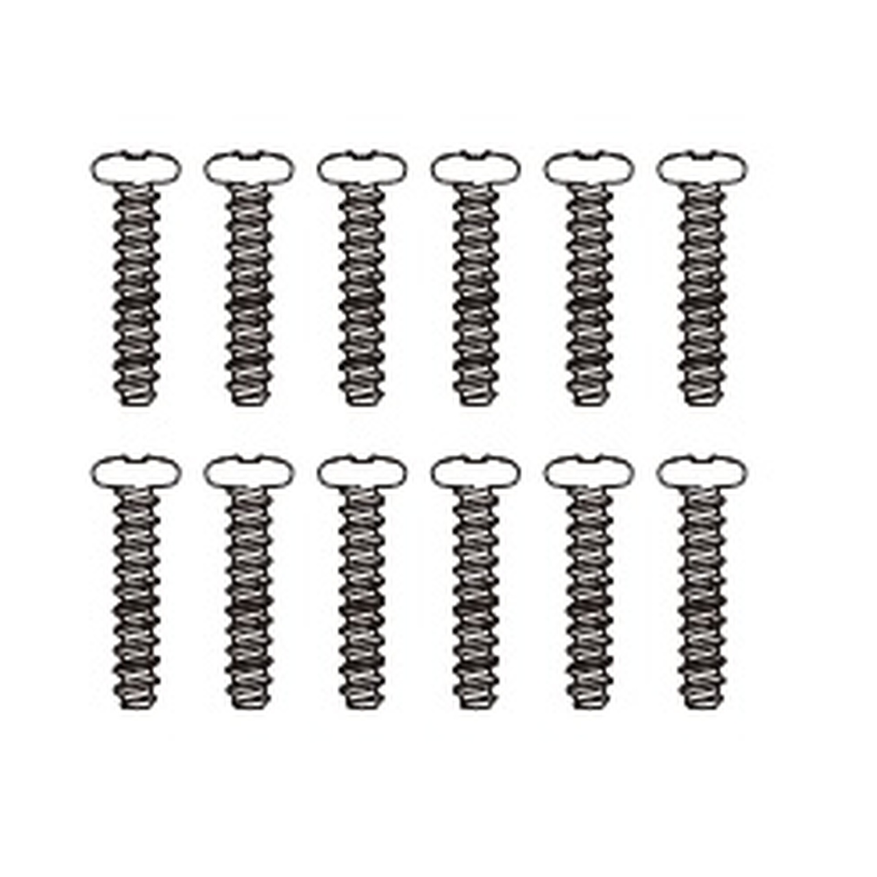 MJX Round head flat tail screws (12PCS)